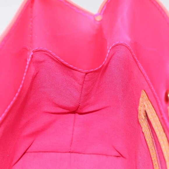LOUIS VUITTON Monogram Vernis Fluo Reade PM Hand Bag Red M91903 Auth yk17584AV - Picture 12 of 16